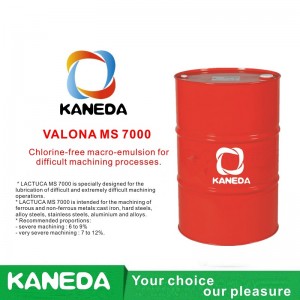 KANEDA LACTUCA MS 7000 Macro-émulsion sans chlore pour les processus d'usinage difficiles.