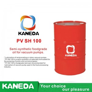 KANEDA PV SH 100 Huile de qualité alimentaire semi-synthétique pour pompes à vide.